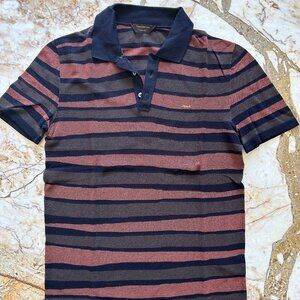 Ermenegildo Zegna Couture Striped Men's Polo - size Medium